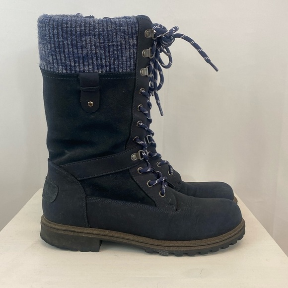 Blondo Shoes - Blondo Blue Suede Boots Waterproof
